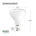 Sunco 10 Pack BR40 LED Light Bulbs, Indoor Flood Light, Dimmable, 3000K Warm White, 100W Equivalent 17W, 1400 LM, E26 Base, Recessed Can Light, High Lumen, Flicker-Free - UL & Energy Star