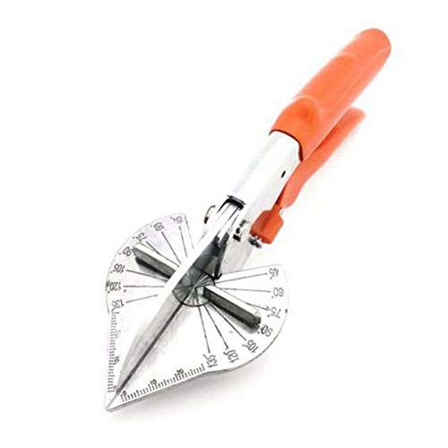 Riloer 45-135 Degree Mitre Shear Gasket Shear Scissors, Multi Angle SK5 Steel Blade Trunking Shear for Plumbers Electricians Carpenters