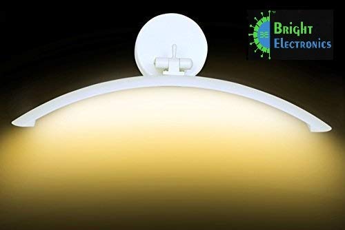 Bright Electronics 6w Curved LED Light, Mirror Light, Waterproof with 2 Year Warranty, Warm White Color(Yellow)