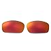 Walleva Fire Red Mirror Coated Polarized Replacement Lenses for Oakley Holbrook Sunglasses