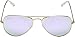 Ray-Ban Kids' Rj9506S Metal Aviator Sunglasses, Matte Arista/Lilac Flash, 52 mm