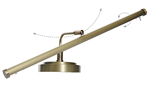 Coocweb 4" Height Piano Desk Lamp - Antique Brass - PLED101ABD