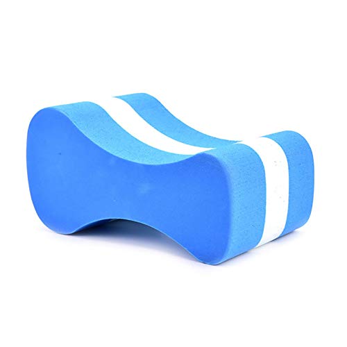Aland Foam Pull Buoy EVA Float Kick Legs Board Kids Adults Pool Swimming Safety Board Swimming Character Floating Board Adult Children Clip Leg Training Blue+White