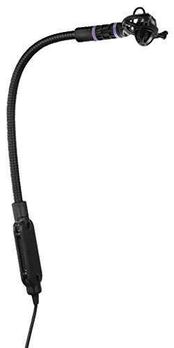 JTS CX-516W Elektret-Instrumentenmikrofon für Abnahme von Akkordeon, Klavier oder Blas-Instrument, Schwanenhals-Mikro mit Supernieren-Charakteristik inkl. Transport-Box und Windschutz, in Schwarz
