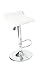 Vinyl Bar Stool W/ Adjustable Height Air Lift & Swivel (2002 White)