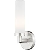 Livex Lighting 10103-91 Aero 1-Light Wall Sconce, Brushed Nickel