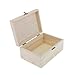 MonkeyJack 5pcs Rectangle Wood Box Unfinished Wooden Jewelry Storage Case DIY Craft