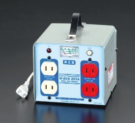 Amazon Co Jp エスコ Ac100v Ac115v 125v 2 0kva昇圧トランス Ea815zg 2a 産業 研究開発用品