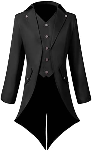 Tailcoats For Women Men Steampunk Tail Coat Jacket Black Gothic Victorian Frock Coat Jacquard Clothing Dress Up Blue Trench Spring Autumn Steampunk Coat Women - Foto 2