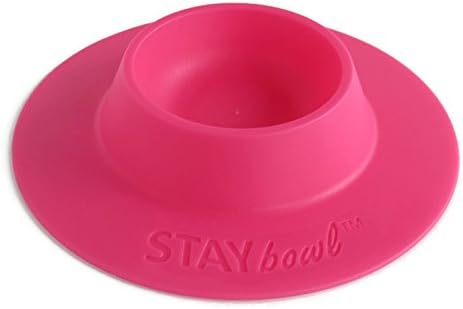 STAYbowlTip-Proof Ergonomic Pet Bowl for Guinea Pig and Other Small Pets, 1/4-Cup Small Size, Fuchsia (Pink)