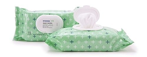 Baby Wipes, Scented, Vitamin E & Aloe Baby Wipe, 72 Pack, McKesson - Case of 12 = 864 Wipes