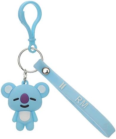 Fancyku Kpop BTS Bangtan Boys New Hot Cute Cartoon Keychain BTS Key Ring Wallet Purse Bag Streamers Hot Gift for A.R.M.Y (H077)