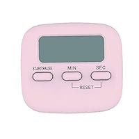 Eaarliyam Kitchen Timer Digital Timer Countdown Stopwatch Timer with Magnetic Back Stand LCD Display for Cooking Shower Bathroom Pink