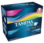 Tampax Pearl Tampons Plastic Applicators, Unscented, Triple Pack, Light/Regular/Super, 50, 50 ea - 2pc