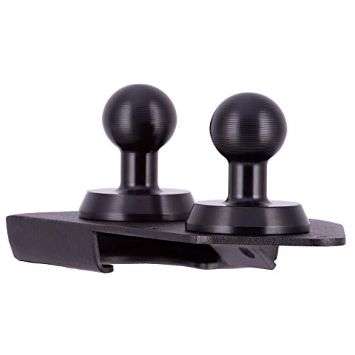 Dash Mount Cell Phone Holder for Jeep Wrangler JL and JT (2018+) with 2 Mounts for GoPro Camera and GPS Navigation with iPhone and Android Smartphone - Features Metal Base/Carbon Fiber Kevlar Arm