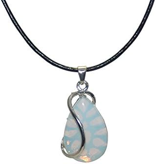 Water Drop Jade Stone Choker Necklace Pendant