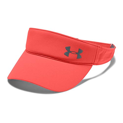 Under Armour Women's Fly-By Visor, After Burn (877)/Silver, One Size