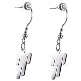 Chutoral 1 Pair Billie Eilish Earring, Hip Hop Singer Fashion Jewelry Earrings with Pendant