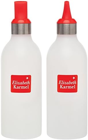 Elizabeth Karmel's Saucy 16-Ounce Squeeze Bottles with Decorator Tips, Set of 2