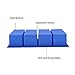Large Ice Cube Molds, Silicone Ice Cube Trays with Easy Release Ice Cubes for Whiskey, Butter Mold, Set of 2 Blue