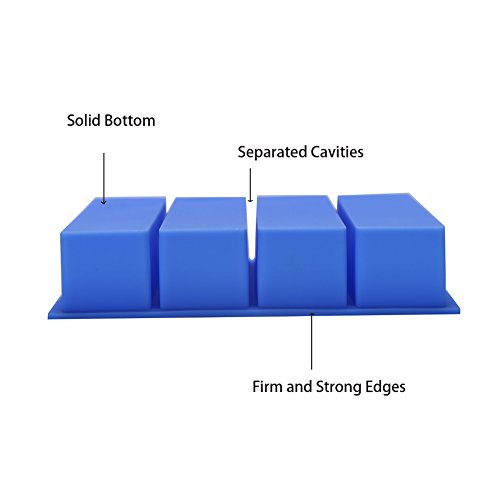 Silicone Ice Cube Tray with Easy Release Ice Cube Molds Collins Ice Tray, Large Ice Stick Cube for Cocktail Whiskey, Also Used for Butter Mold 2 Pack-Blue
