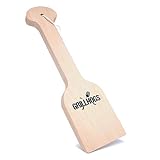 GRILLHOGS Cedar BBQ Grill Scraper, Natural Wooden Grill Cleaner for Griddle and Grills, Cleans Top and Between Grill Grates, Easily Removes Food, No Bristles or Wires Full Size (18 Inch)