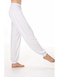 Lanmay - Pantalones elásticos de algodón modal para mujer