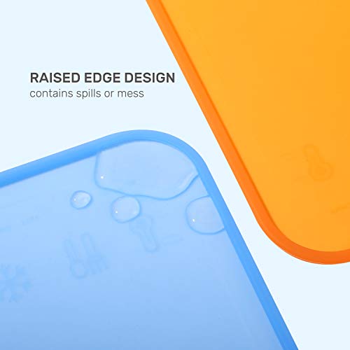 image for Silicone Baby Placemats for Children Kids Toddlers, Cute Stone Baby Pl