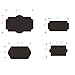 Mavogel 60 Reusable Chalkboard Labels with Liquid Chalk Marker-4 Sizes Rectangles Chalkboard Stickers Packaged