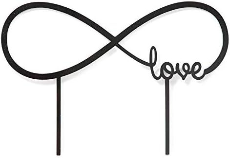 Infinity love Cake Topper for Weddings by Acrylic Art Design