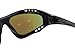 G&G Jetski Sunglasses Polarized Water Sport Surfing Kiteboarding P603 Black Frame Blue Mirror Lens
