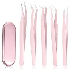 5 Pcs Eyelash Tweezers Set Eyelash Extension