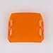 lightronic 4pcs 18W Amber Lens Cover LED Light Bar Covers Led Light Pods (Amber)