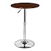 Armen Living Bentley Swivel Modern Pub Table with Wood Metal, 33-43