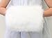 White Faux Fur Hand Muffs for CHILD Fleece Lining