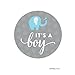 Andaz Press Boy Elephant Baby Shower Collection, Cupcake Topper DIY Party Favors Kit, Babies are Sweet! It's a Boy!, 20-Pack