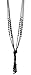 1920’s Flapper Gatsby Necklace Long Black Multitier Tassel Beads Pendant Art Deco Jewelry