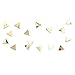 Umbra Confetti Triangles Home Wall Décor – 16 Pack Easy To Install, Self-Adhesive Polished Brass Home Wall Decorations – Modern Wall Art Décor – Great For Living Room, Bedroom - Affects Your Emotions