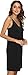 GYS Women's Bamboo Viscose Full Slips for Under Dresses Soft Adjustable Spaghetti Straps Cami Slip Dress, Black, Small