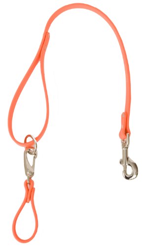 Mendota Products Dura Soft Belt Loop Dog Lead, 3/4-Inch by 2-Feet, Orange