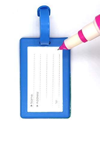 FGen 15pcs Cartoon Silicone Luggage Tag Tag Shipping Card Creative Boarding Pass Tag Luggage Tag Color