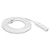 Amazon Basics 25-Foot 3- Prong Flat Plug Grounded Indoor Extension Cord with 3 Outlets - 13 Amps, 1625 Watts, 125 VAC, White