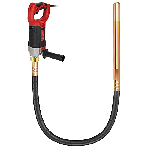Anbull Electric Concrete Vibrator,1800W 2m Vibrating Needle, Vibrating Needle For Concrete 5500rpm, The Diameter Of The Vibrating Bottle Of The Concrete Vibrator Is 35mm, With Handle