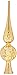 Lenox Mercury Glass Golden Spire Tree Topper