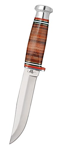 Case Medium Mushroom Cap Leather Hunter Knife