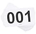 Juvale 100-Count Racing Number Marathon Race Bibs, Running Numbers 001-100, 4 x 7 Inches