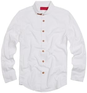 Amazon Co Jp N Y Projects 8551 丸襟シャツ 長袖シャツ メンズ長袖シャツ B系 お兄系 きれい系 モード系 アメカジ ヘビロテ L White 服 ファッション小物