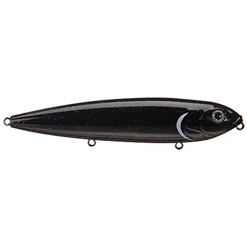 Strike King(HCKVDMD-668) KVD Mega Dawg Topwater Hard Bait Fishing Lure, 668 - Black Lab, 6", Very Wide Walking Action