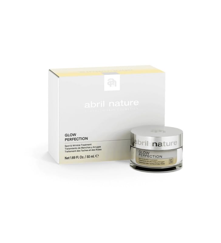 abril et nature | Anti-Dark Spot and Anti-Aging Face Cream | Glow Perfection SPF 30 | Reduces Wrinkles, Evens Skin Tone and Boosts Radiance | 50 ml | 100% Vegan
