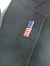 US American Flag Ribbon Bar Pin - Made in USA